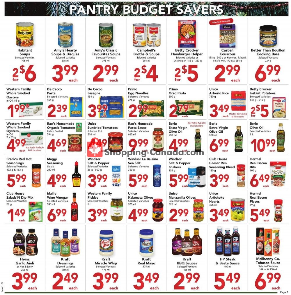 Buy-Low Foods flyer from Tuesday December 22, 2020 to Saturday December 26, 2020 - page 3