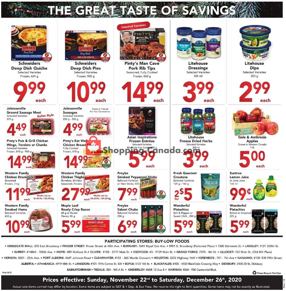 Buy-Low Foods flyer from Tuesday December 22, 2020 to Saturday December 26, 2020 - page 8