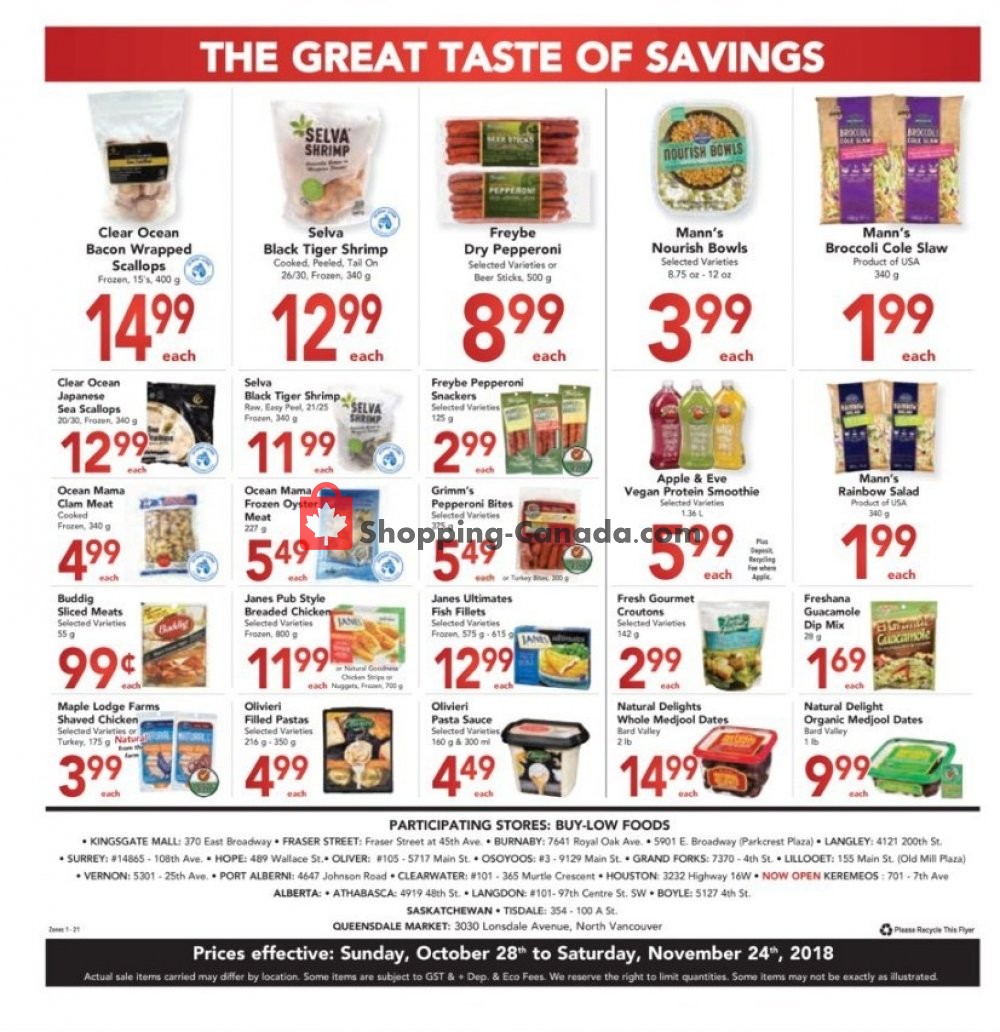 Buy-Low Foods flyer from Sunday October 28, 2018 to Saturday November 3, 2018 - page 14