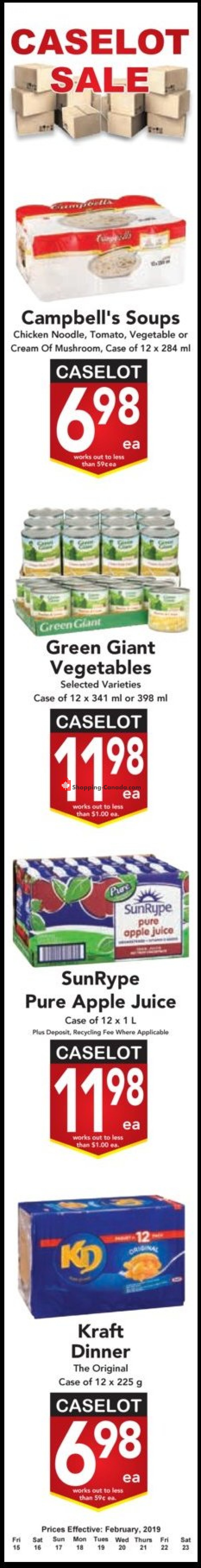 Buy-Low Foods flyer from Friday February 15, 2019 to Saturday February 23, 2019 - page 1