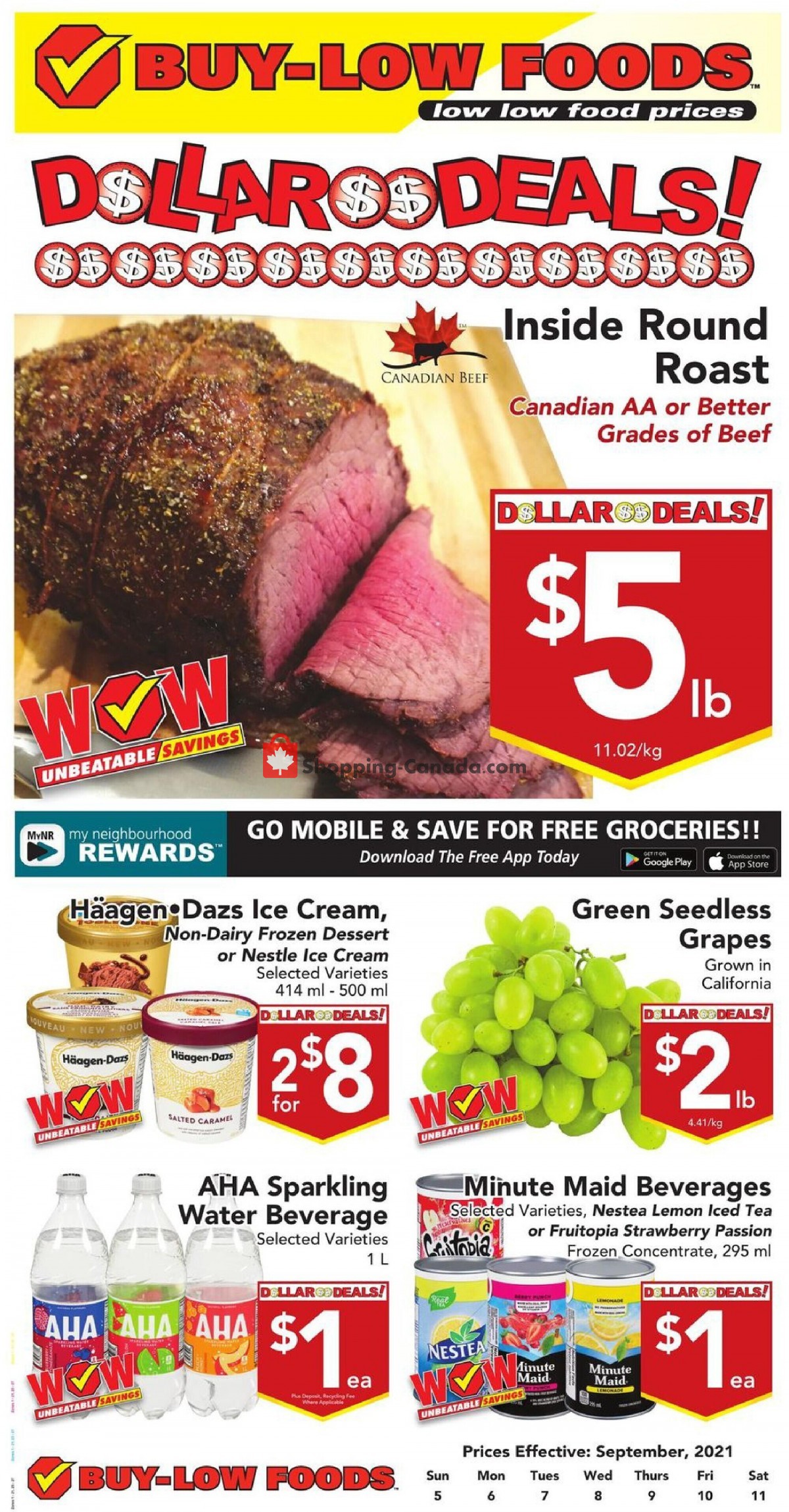 Buy-Low Foods flyer from Sunday September 5, 2021 to Saturday September 11, 2021 - page 1