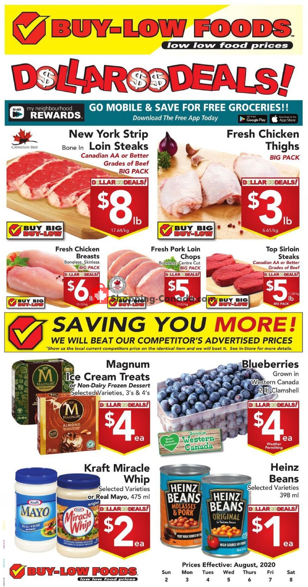 Buy-Low Foods flyer from Sunday August 2, 2020 to Saturday August 8, 2020 - page 1