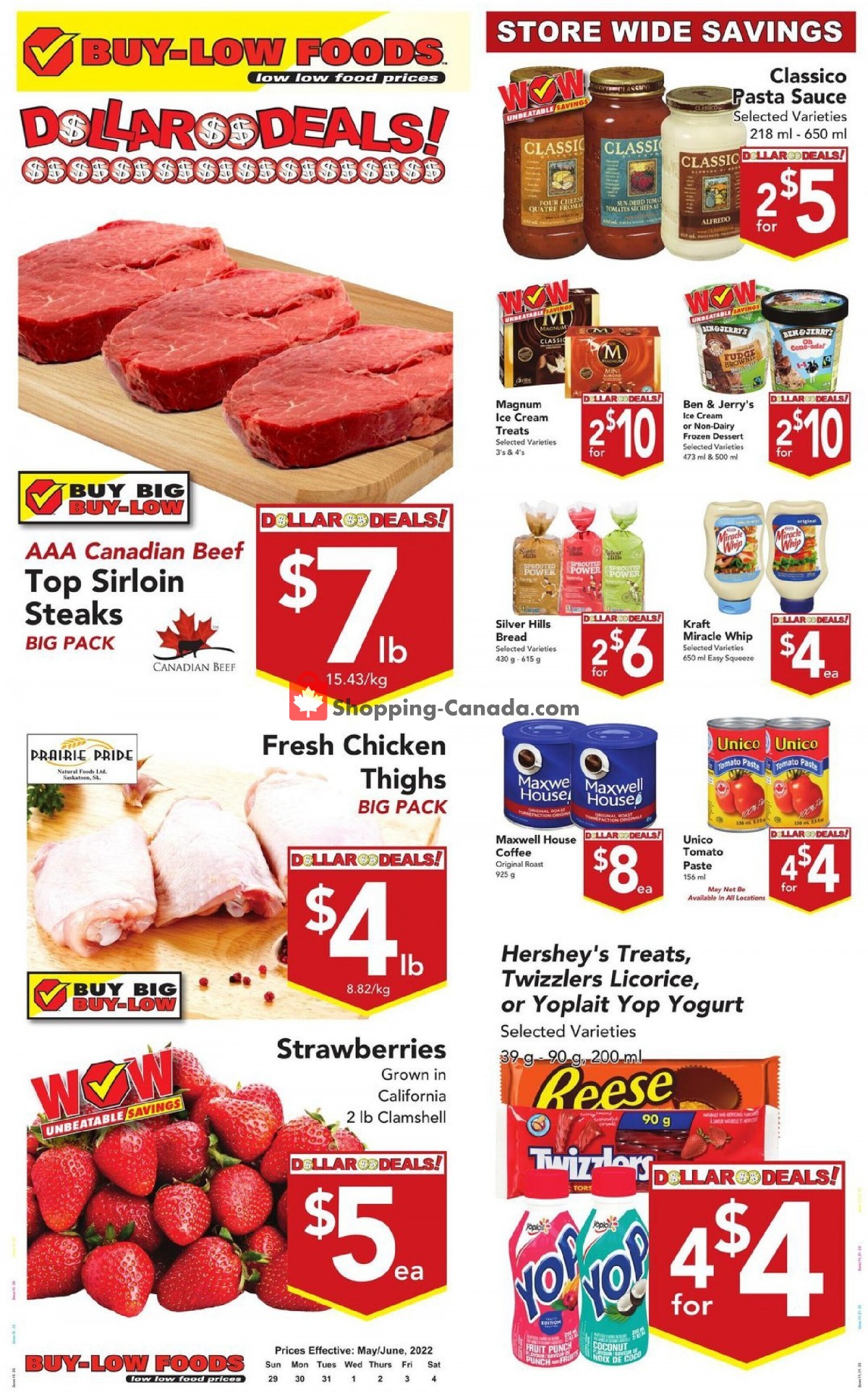 BuyLow Foods Canada, flyer (Dollar Deals SK) May 29 June 4