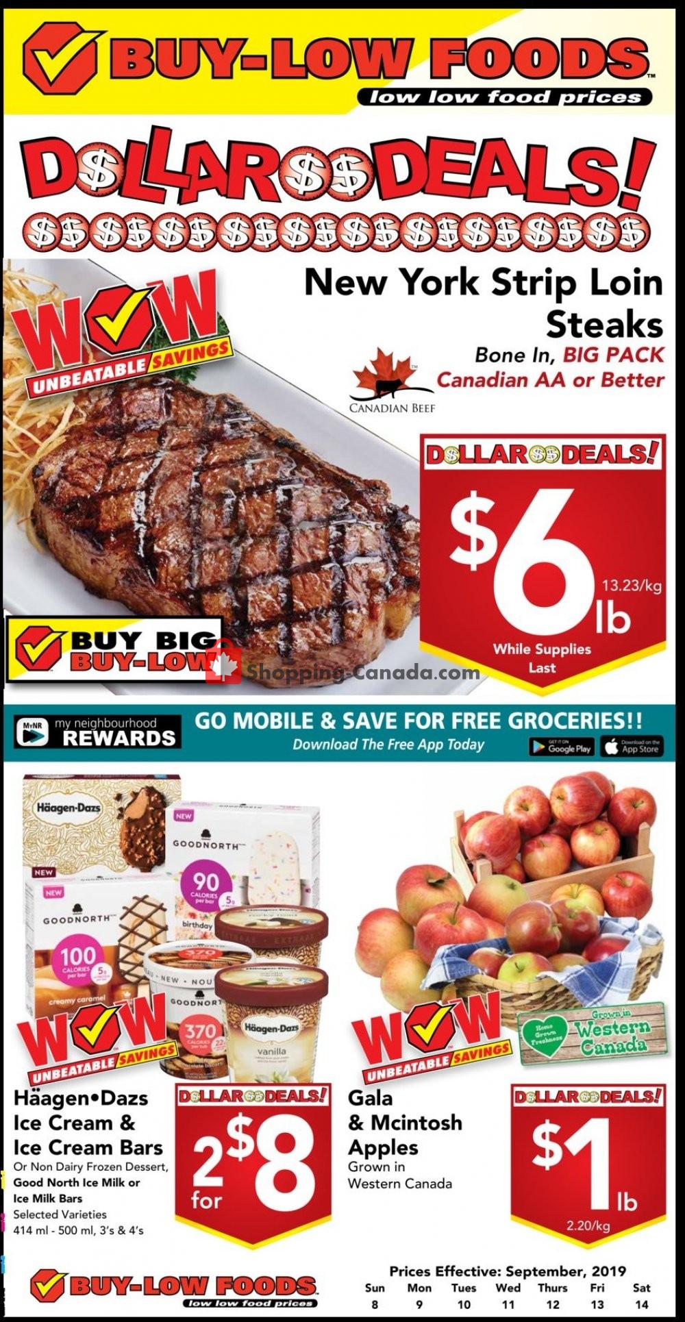 Buy-Low Foods flyer from Sunday September 8, 2019 to Saturday September 14, 2019 - page 1