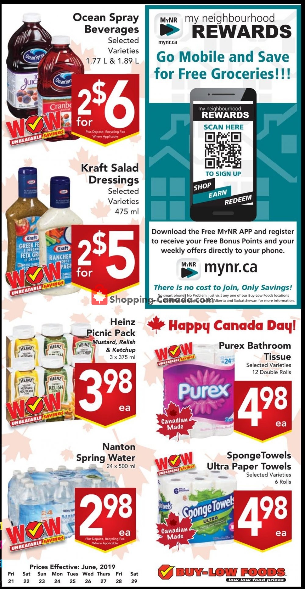 Buy-Low Foods flyer from Friday June 21, 2019 to Saturday June 29, 2019 - page 1