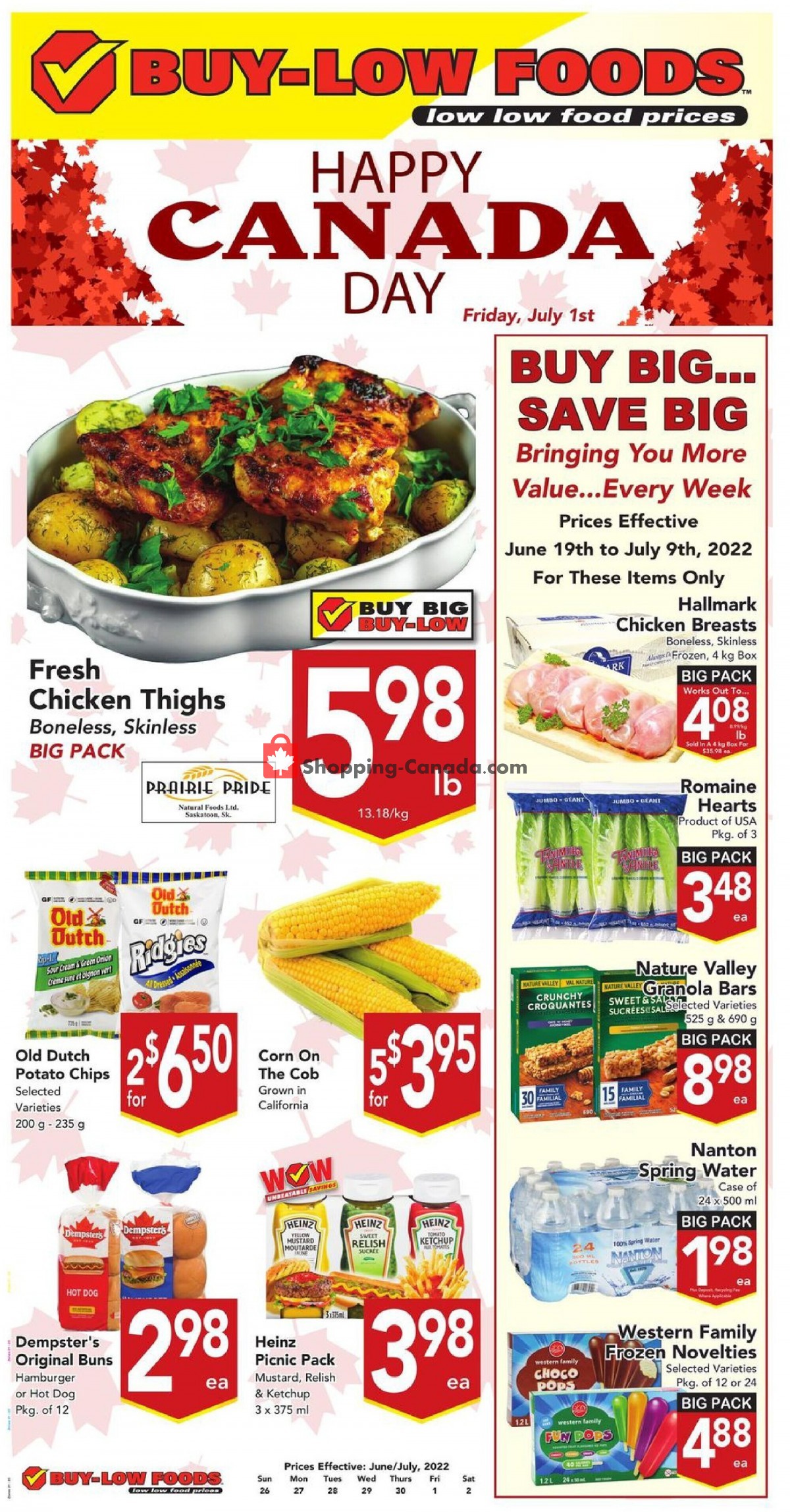 Buy-Low Foods flyer from Sunday June 26, 2022 to Saturday July 2, 2022 - page 1