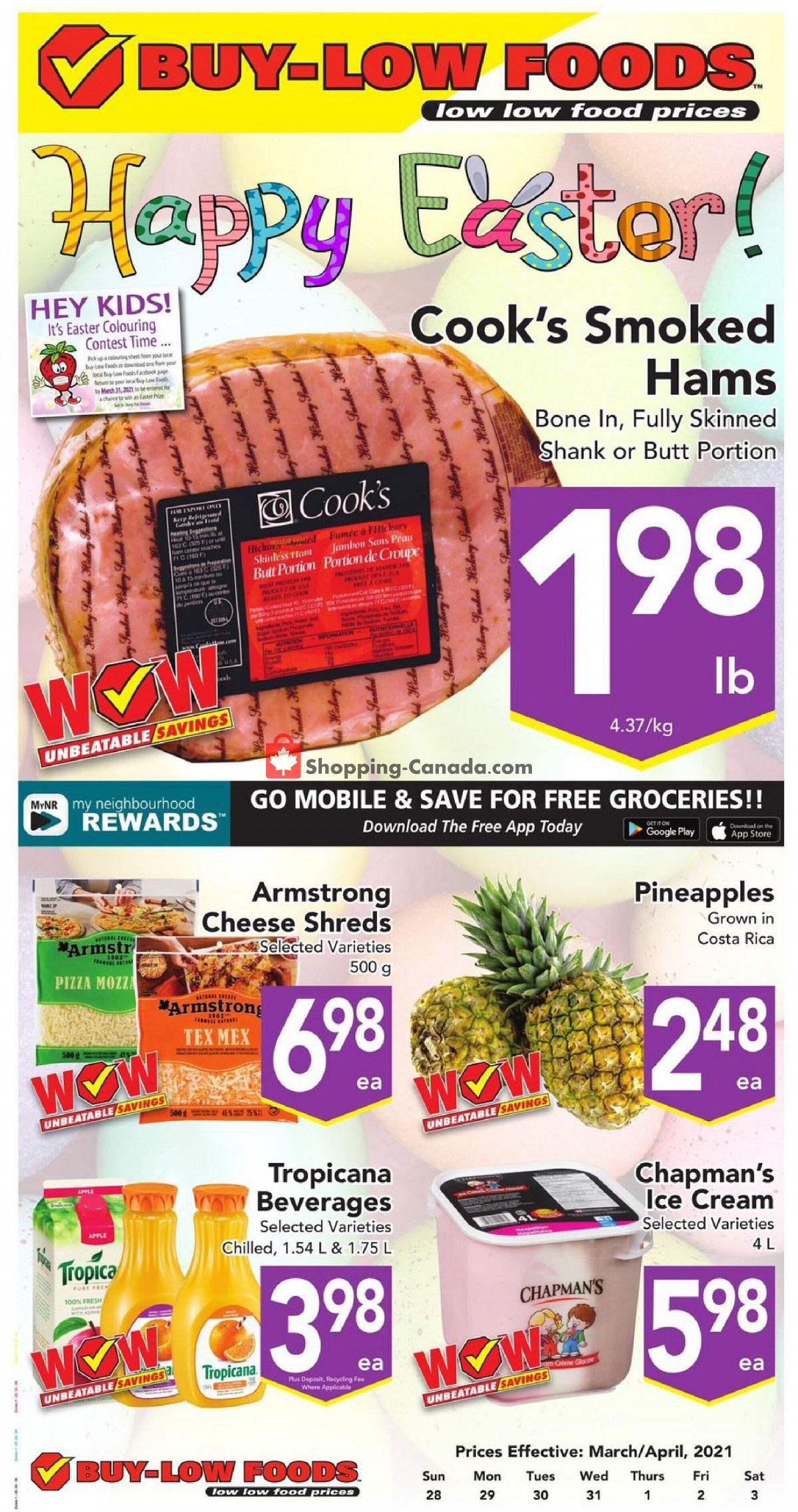 Buy-Low Foods flyer from Sunday March 28, 2021 to Saturday April 3, 2021 - page 1