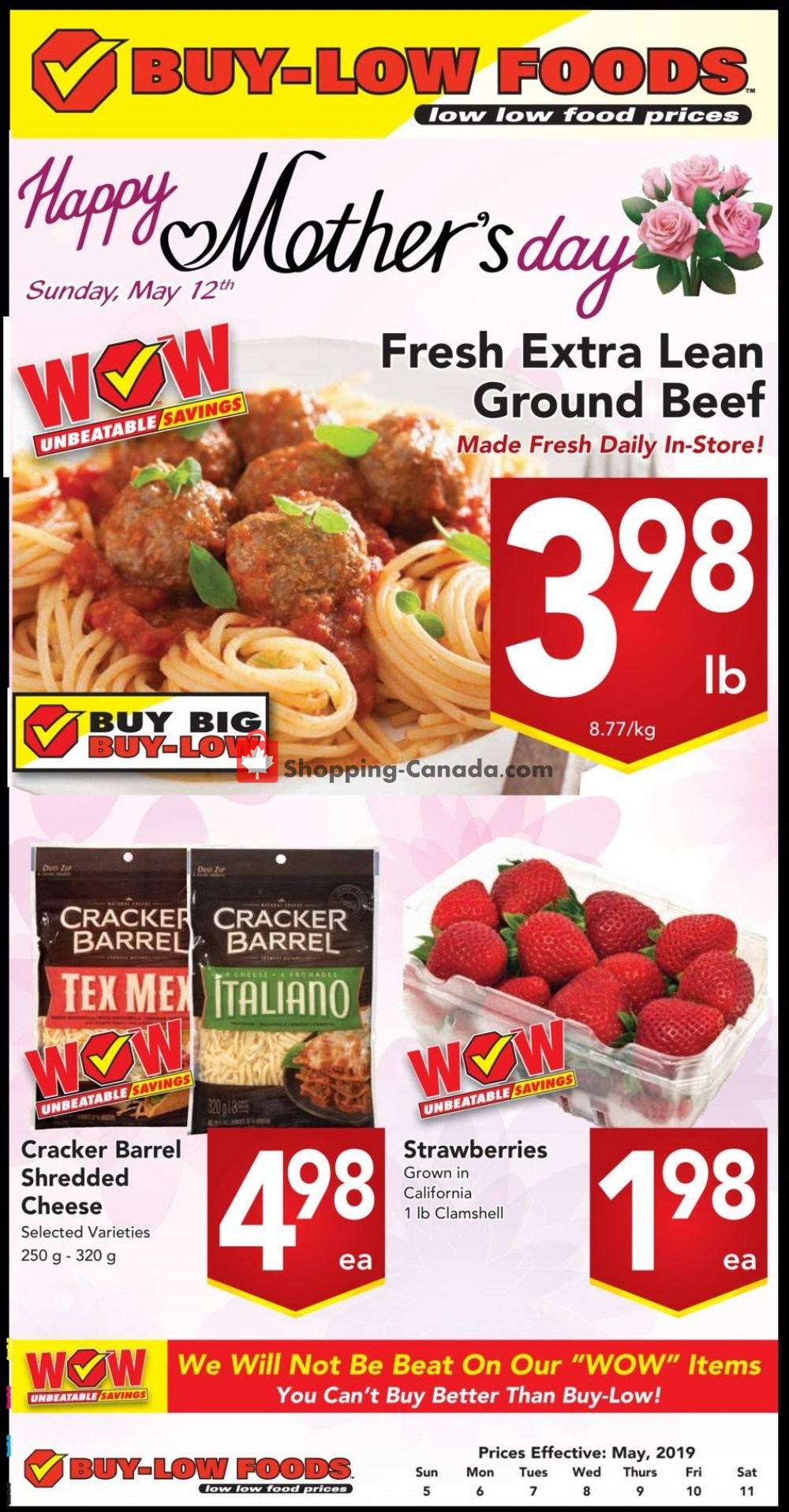 Buy-Low Foods flyer from Sunday May 5, 2019 to Saturday May 11, 2019 - page 1