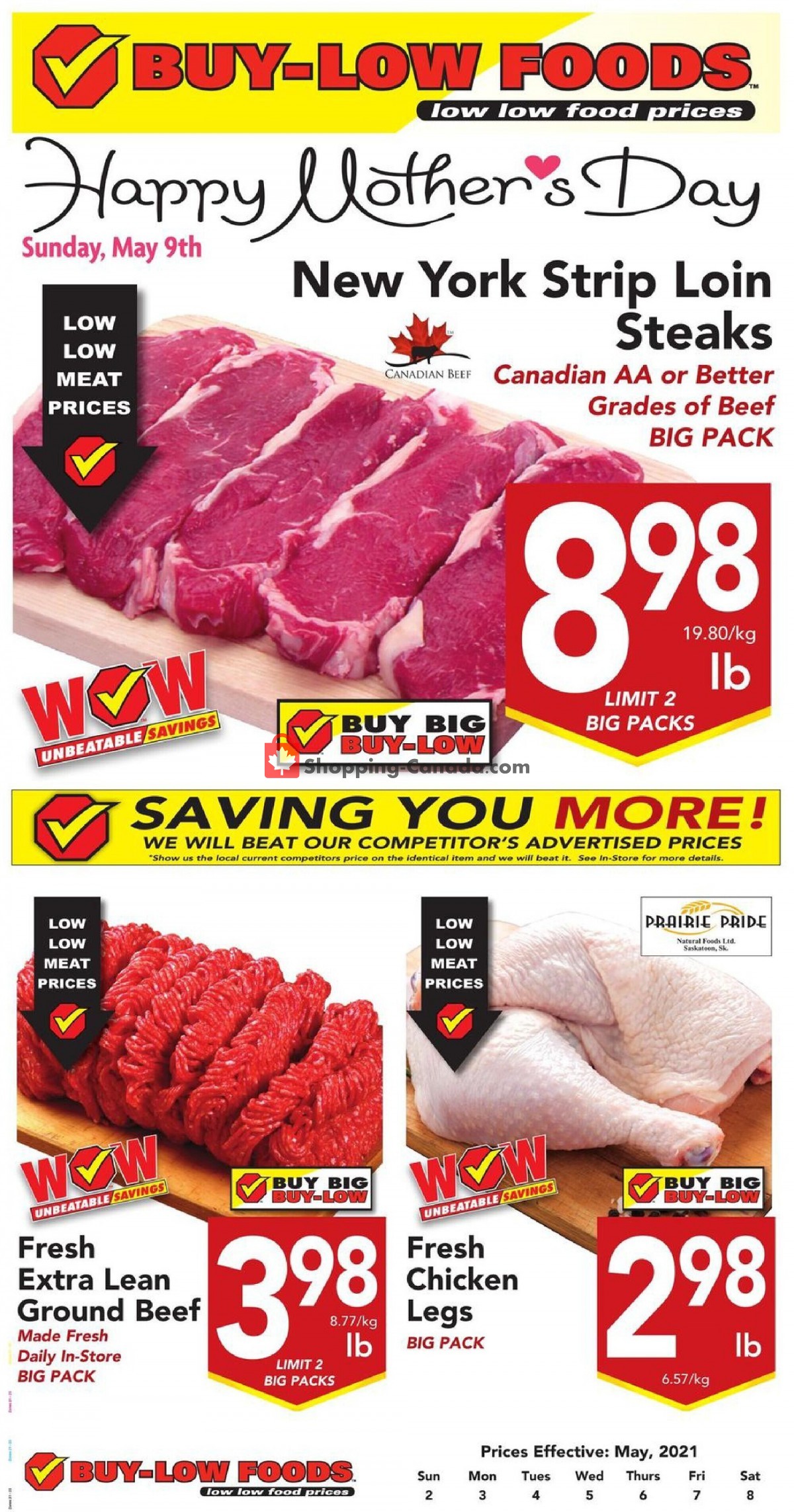 Buy-Low Foods flyer from Sunday May 2, 2021 to Saturday May 8, 2021 - page 1