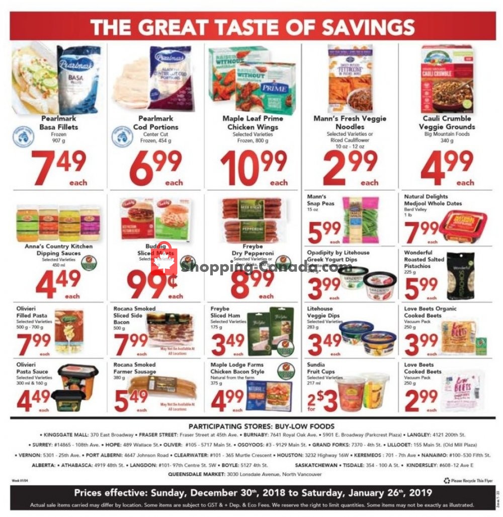 Buy-Low Foods flyer from Sunday December 30, 2018 to Saturday January 5, 2019 - page 14