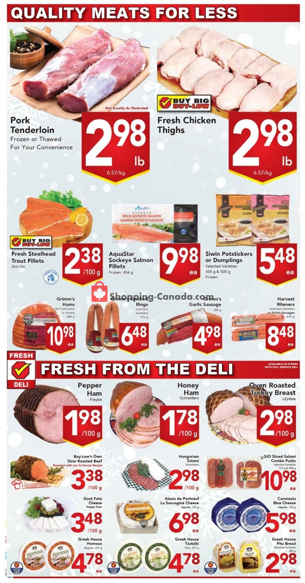 Buy-Low Foods flyer from Sunday December 30, 2018 to Saturday January 5, 2019 - page 2