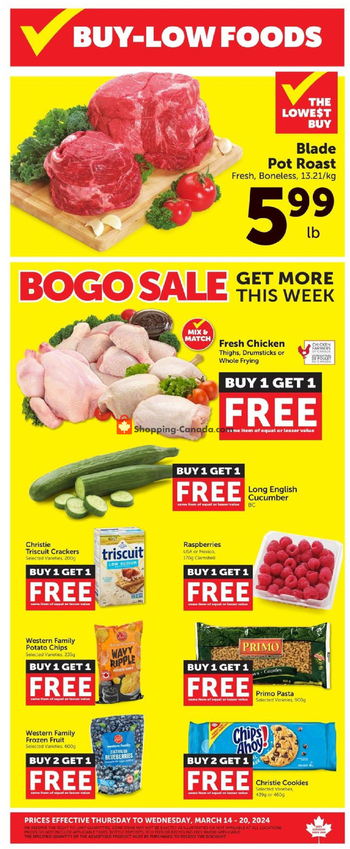 Buy-Low Foods flyer from Thursday March 14, 2024 to Wednesday March 20, 2024 - page 2