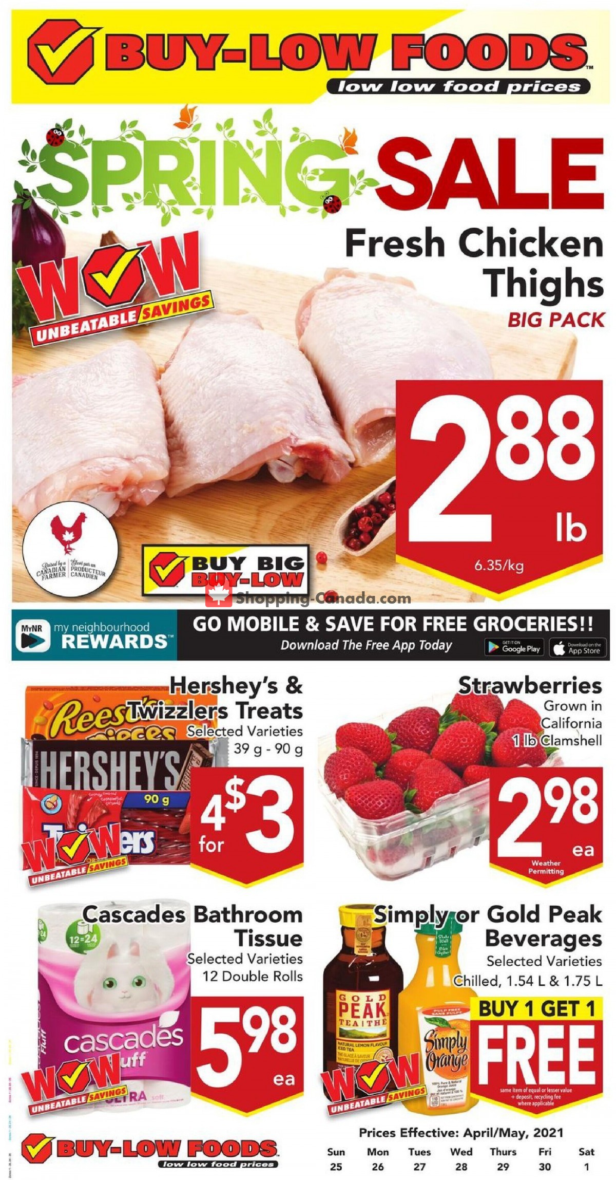 Buy-Low Foods flyer from Sunday April 25, 2021 to Saturday May 1, 2021 - page 1
