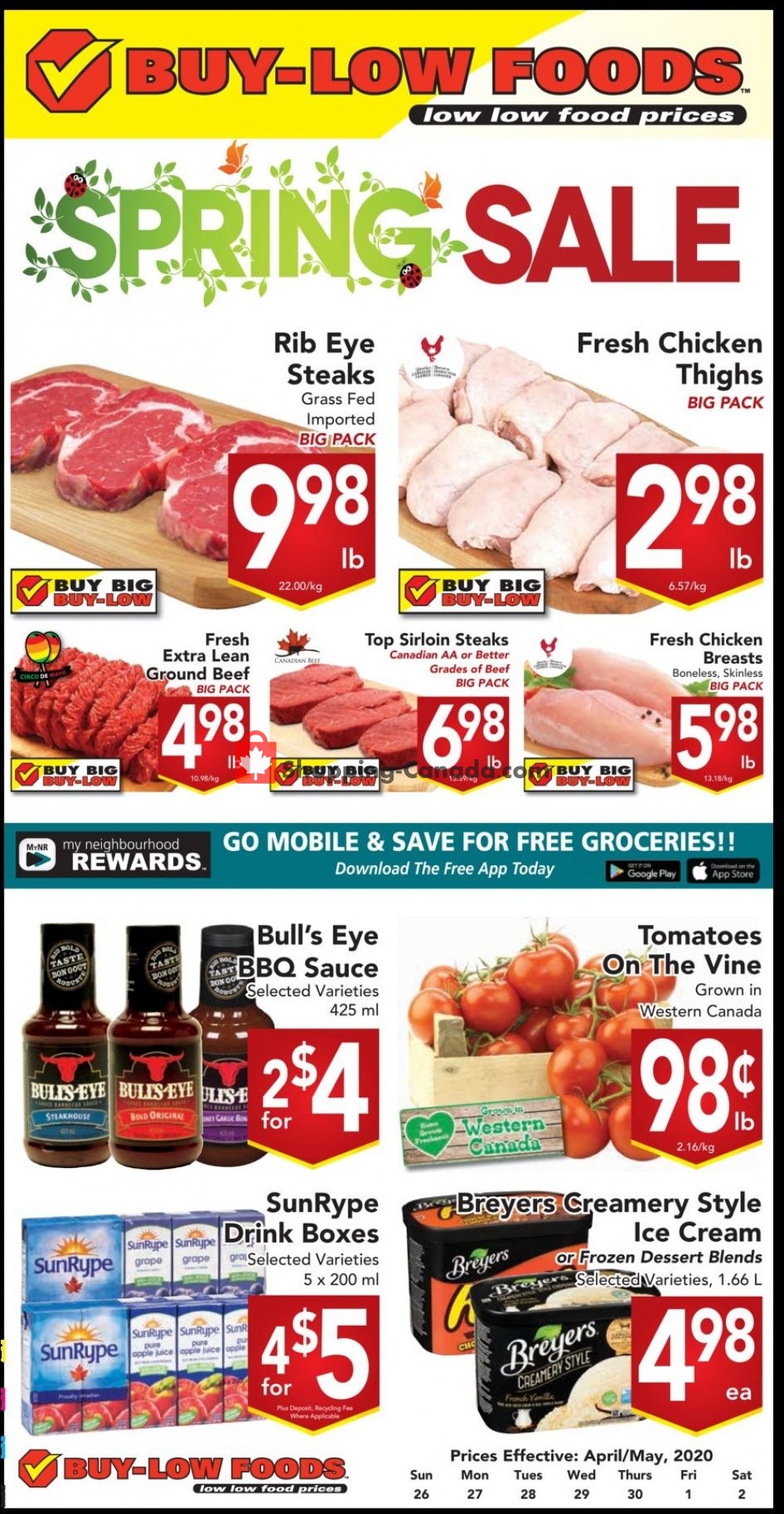 Buy-Low Foods flyer from Sunday April 26, 2020 to Saturday May 2, 2020 - page 1