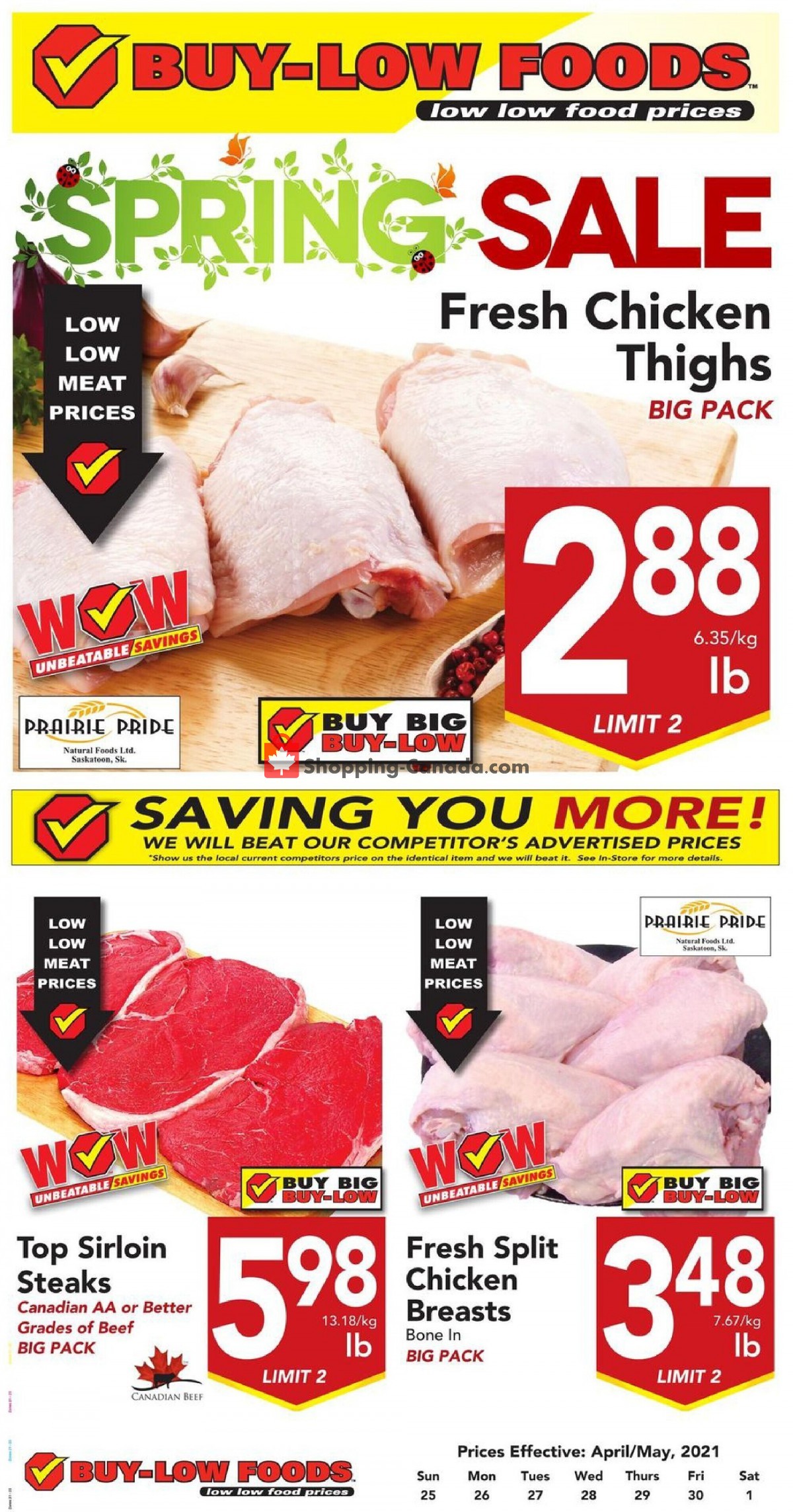 Buy-Low Foods flyer from Sunday April 25, 2021 to Saturday May 1, 2021 - page 1