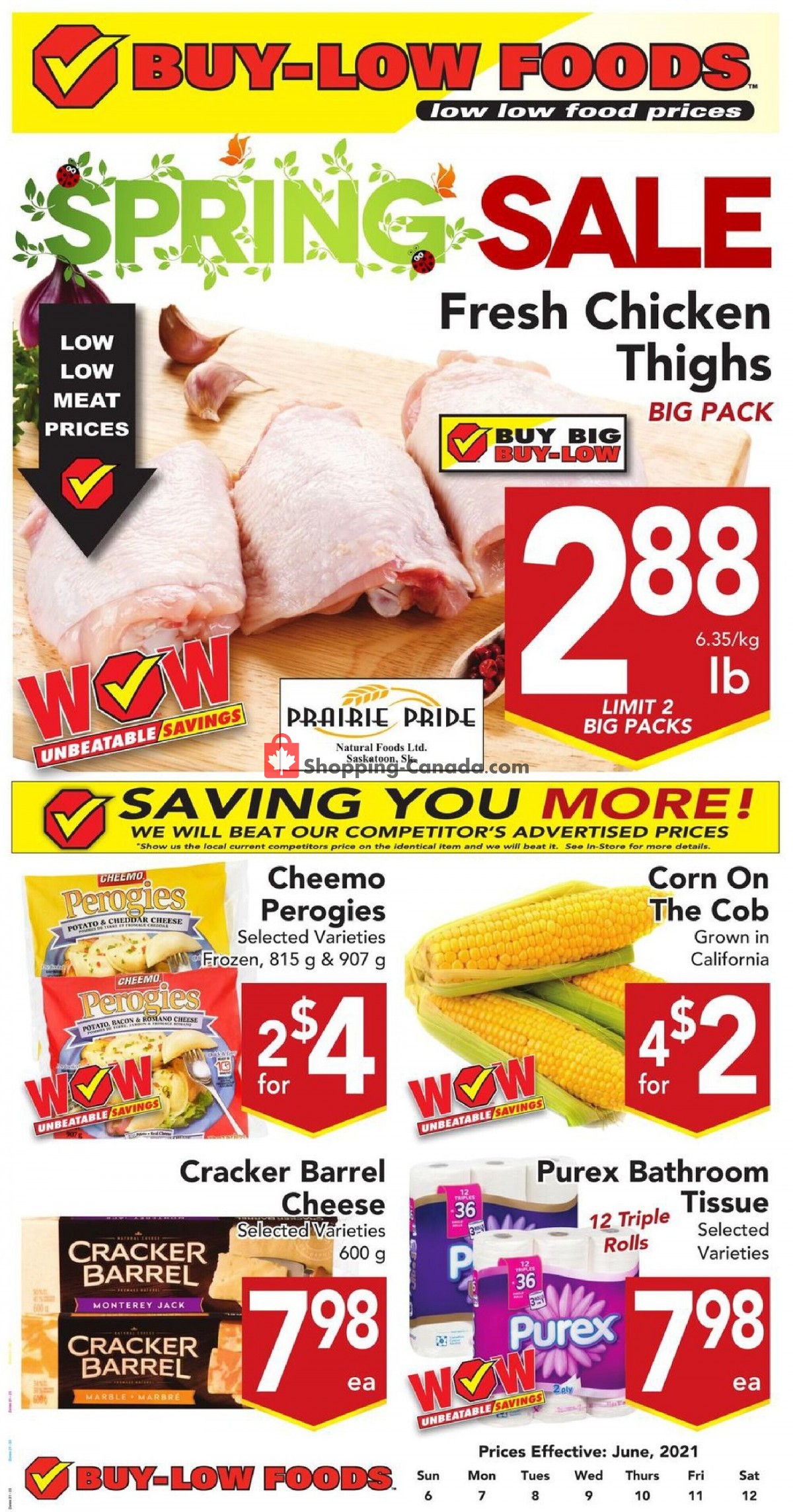 Buy-Low Foods flyer from Sunday June 6, 2021 to Saturday June 12, 2021 - page 1
