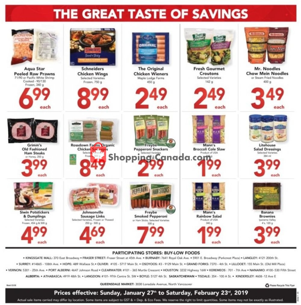 Buy-Low Foods flyer from Sunday January 27, 2019 to Saturday February 2, 2019 - page 14