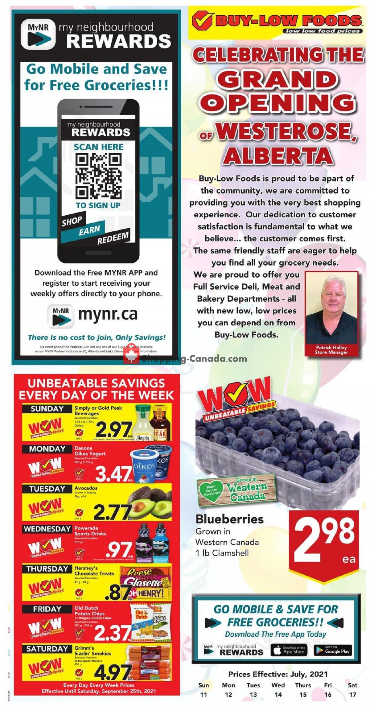 Buy-Low Foods flyer from Sunday July 11, 2021 to Saturday July 17, 2021 - page 1