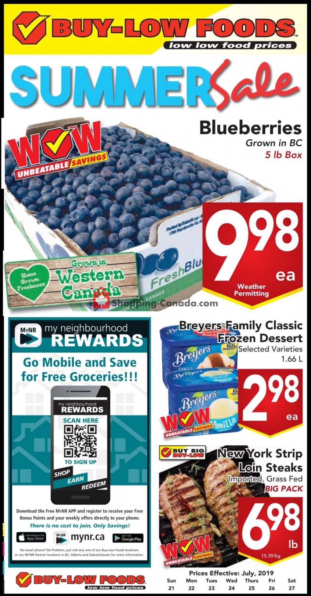 Buy-Low Foods flyer from Sunday July 21, 2019 to Saturday July 27, 2019 - page 1