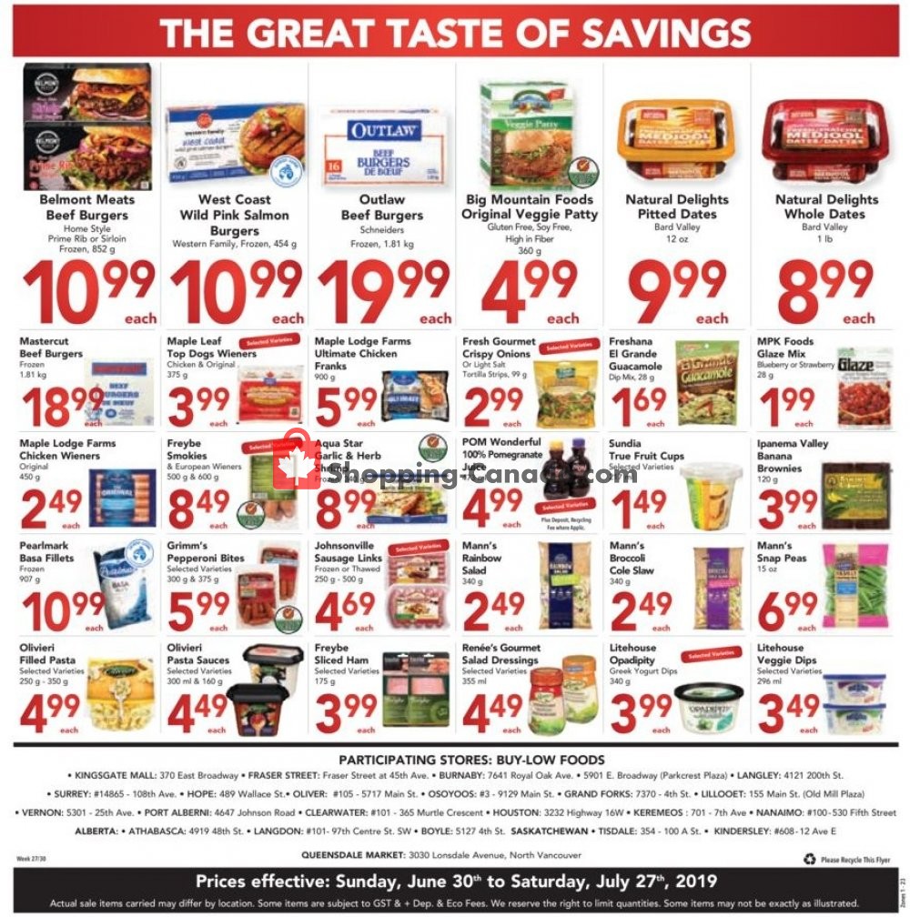 Buy-Low Foods flyer from Sunday June 30, 2019 to Saturday July 6, 2019 - page 14