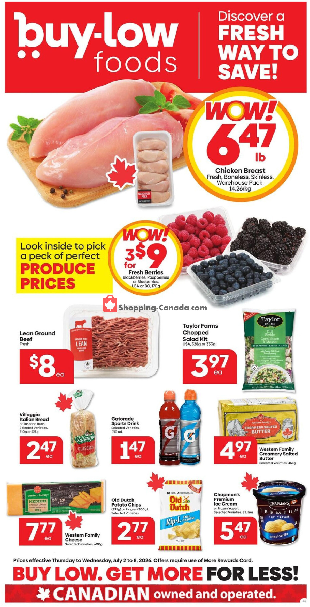 Buy-Low Foods flyer from Thursday July 2, 2026 to Wednesday July 8, 2026 - page 1