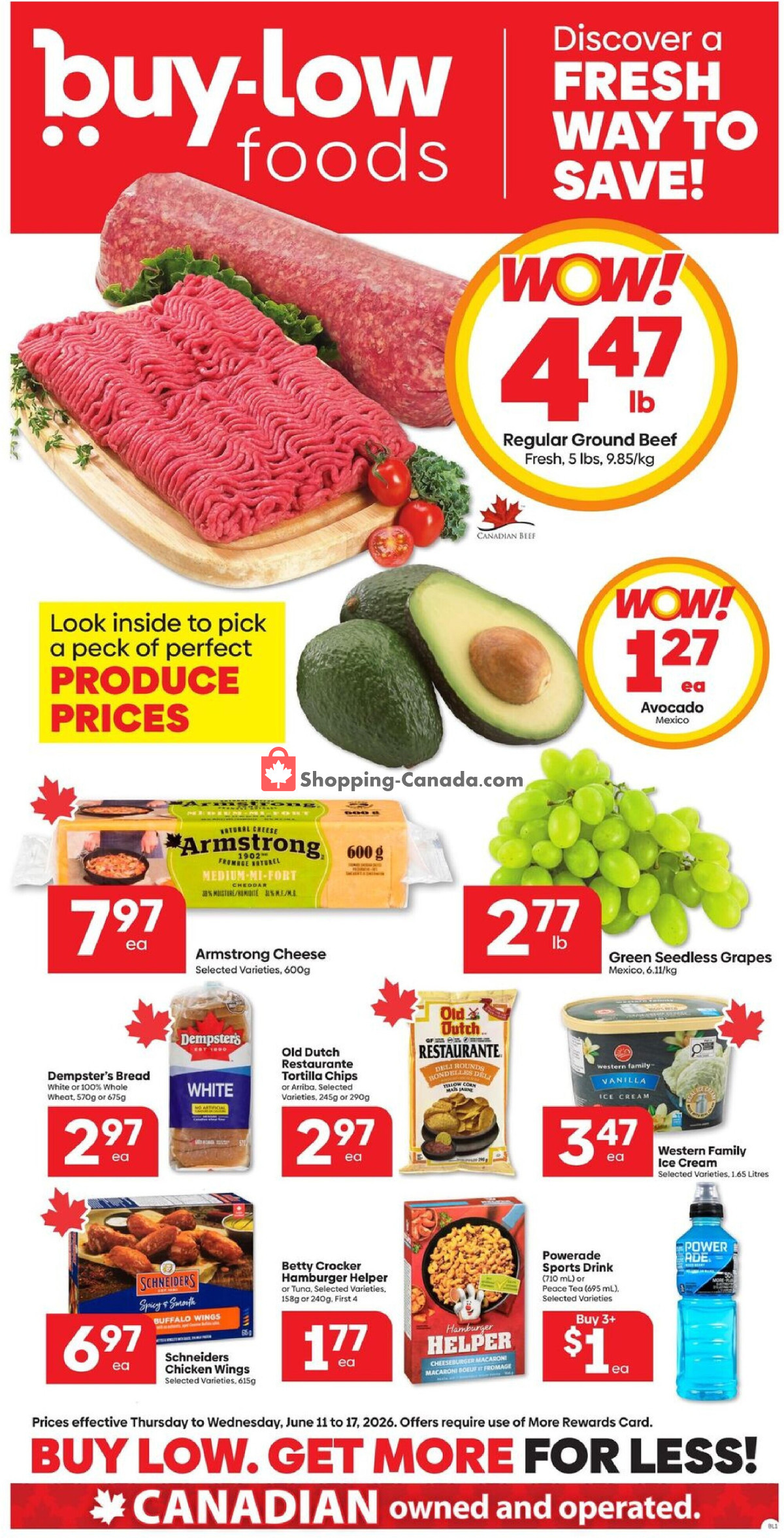 Buy-Low Foods flyer from Thursday June 11, 2026 to Wednesday June 17, 2026 - page 1