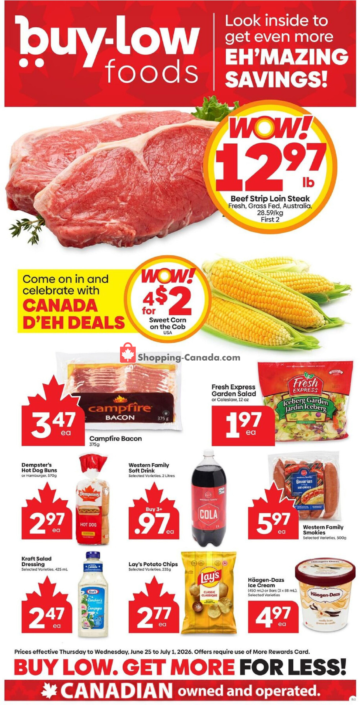 Buy-Low Foods flyer from Thursday June 25, 2026 to Wednesday July 1, 2026 - page 1