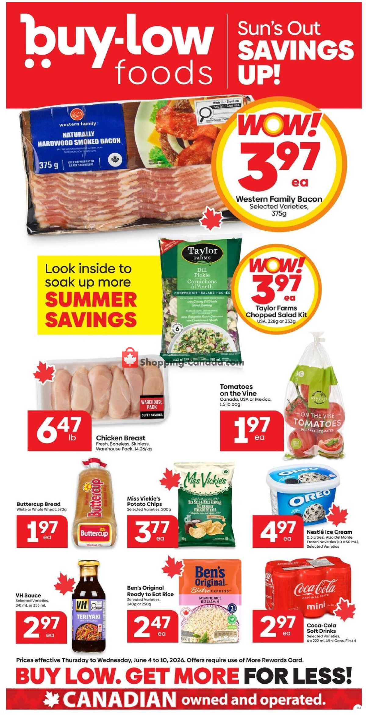 Buy-Low Foods flyer from Thursday June 4, 2026 to Wednesday June 10, 2026 - page 1