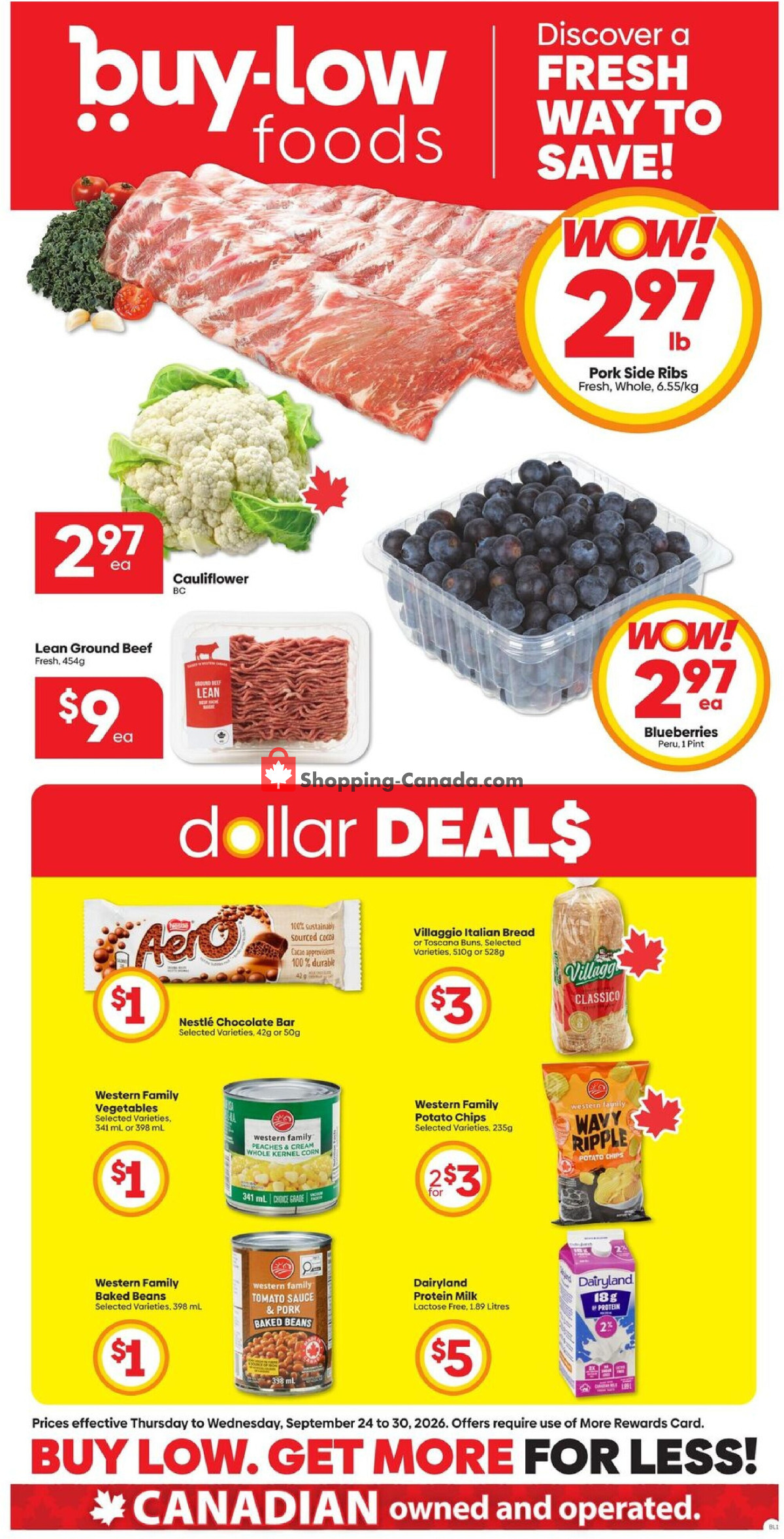 Buy-Low Foods flyer from Thursday September 24, 2026 to Wednesday September 30, 2026 - page 1