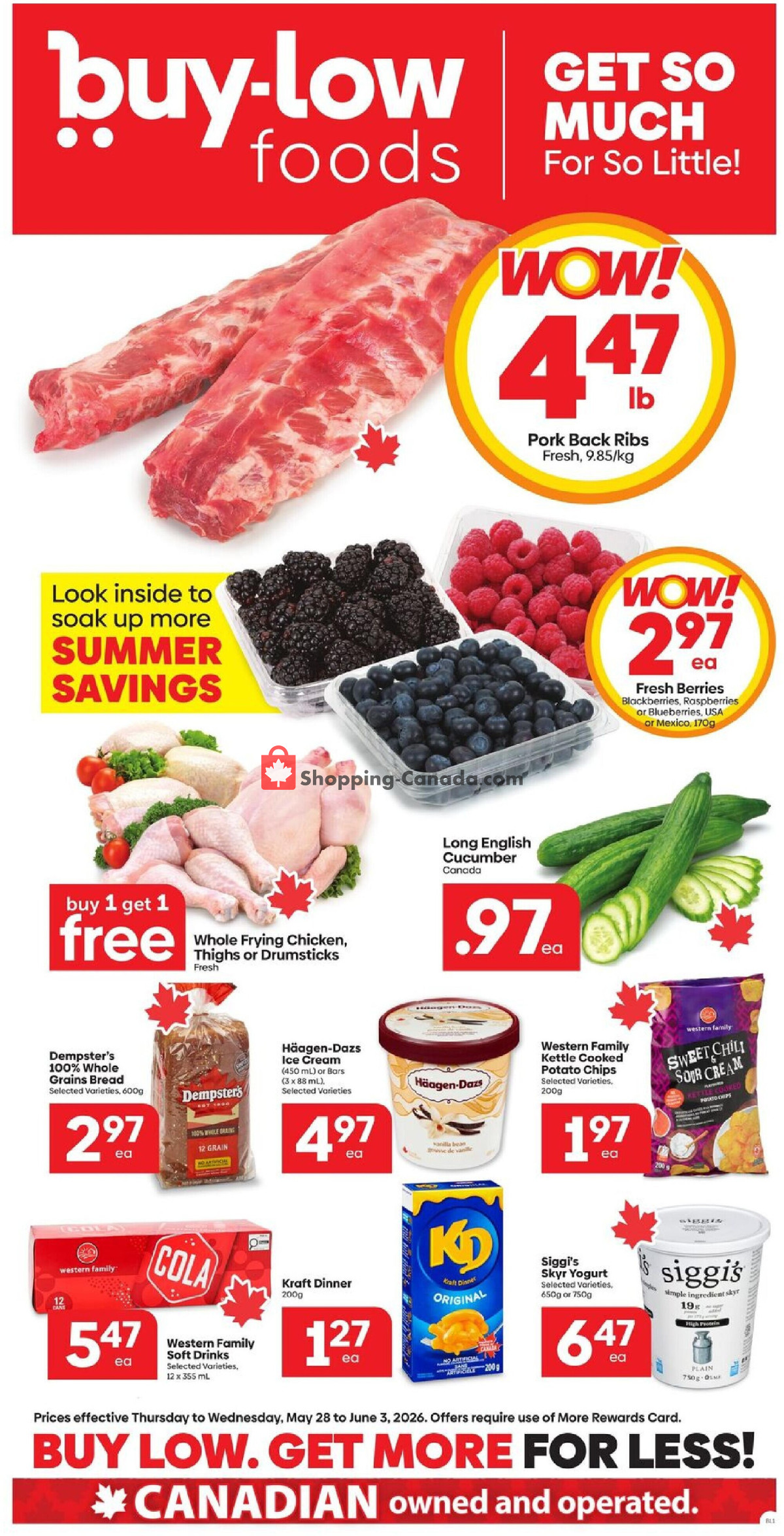 Buy-Low Foods flyer from Thursday May 28, 2026 to Wednesday June 3, 2026 - page 1
