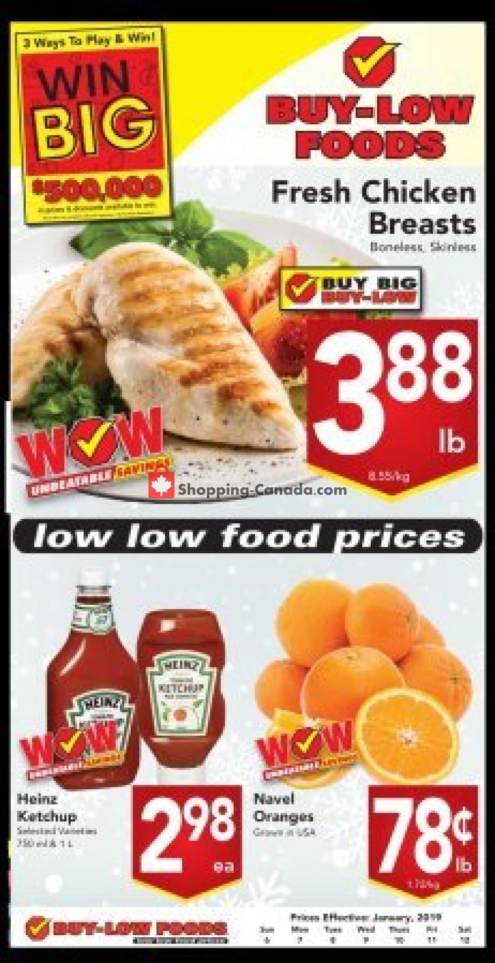 Buy-Low Foods flyer from Sunday January 6, 2019 to Saturday January 12, 2019 - page 3