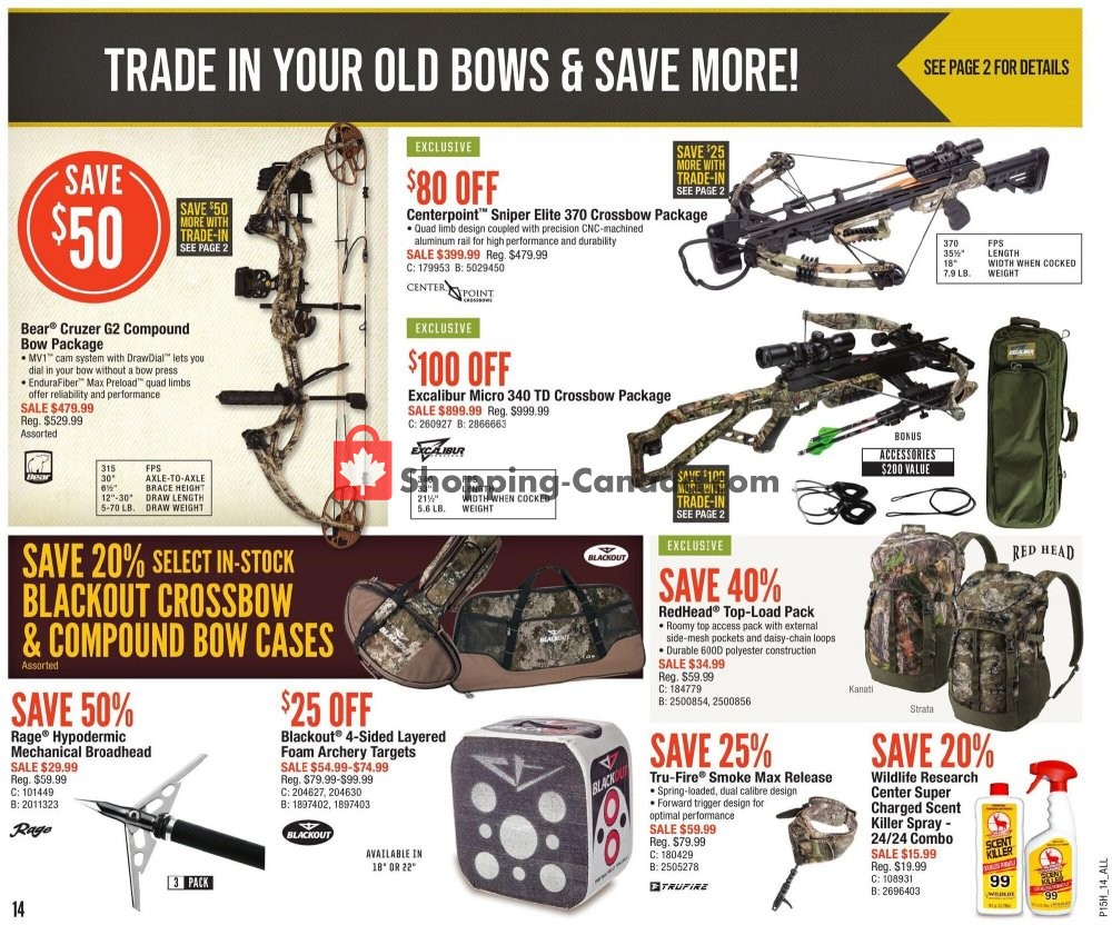 Cabela's flyer from Thursday August 6, 2020 to Wednesday August 26, 2020 - page 14