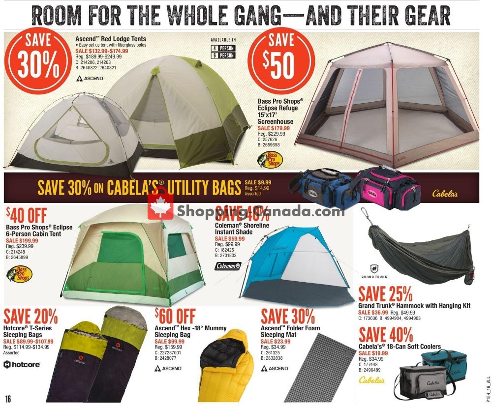 Cabela's flyer from Thursday August 6, 2020 to Wednesday August 26, 2020 - page 16