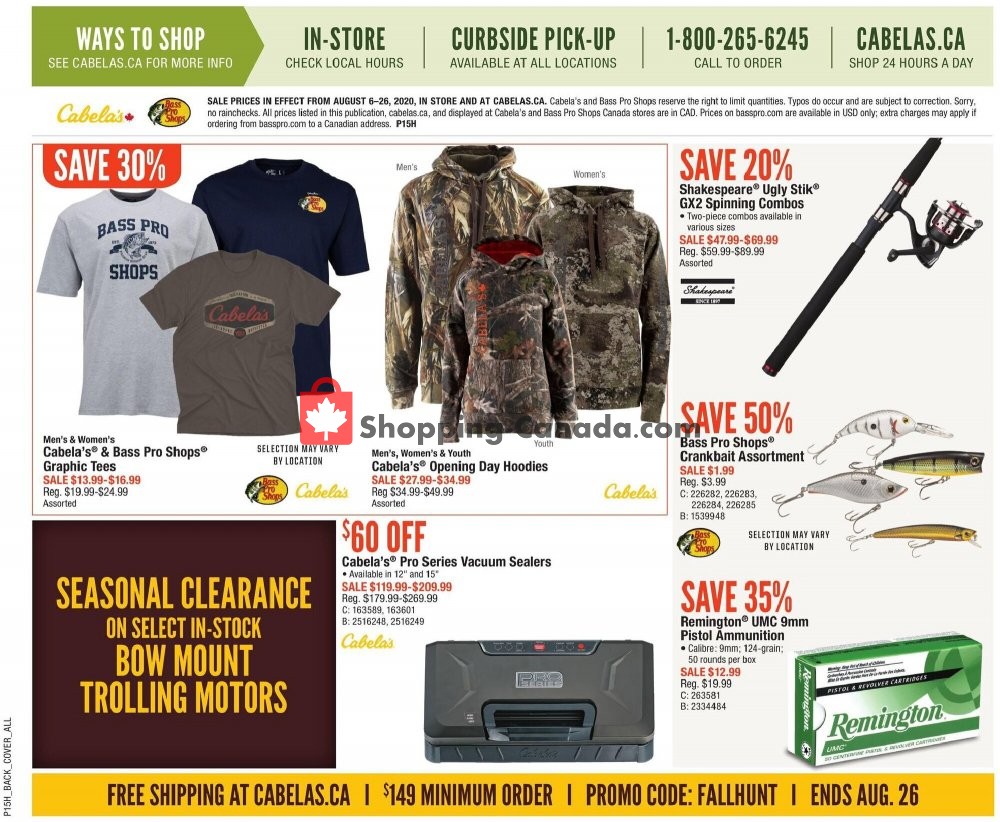Cabela's flyer from Thursday August 6, 2020 to Wednesday August 26, 2020 - page 24