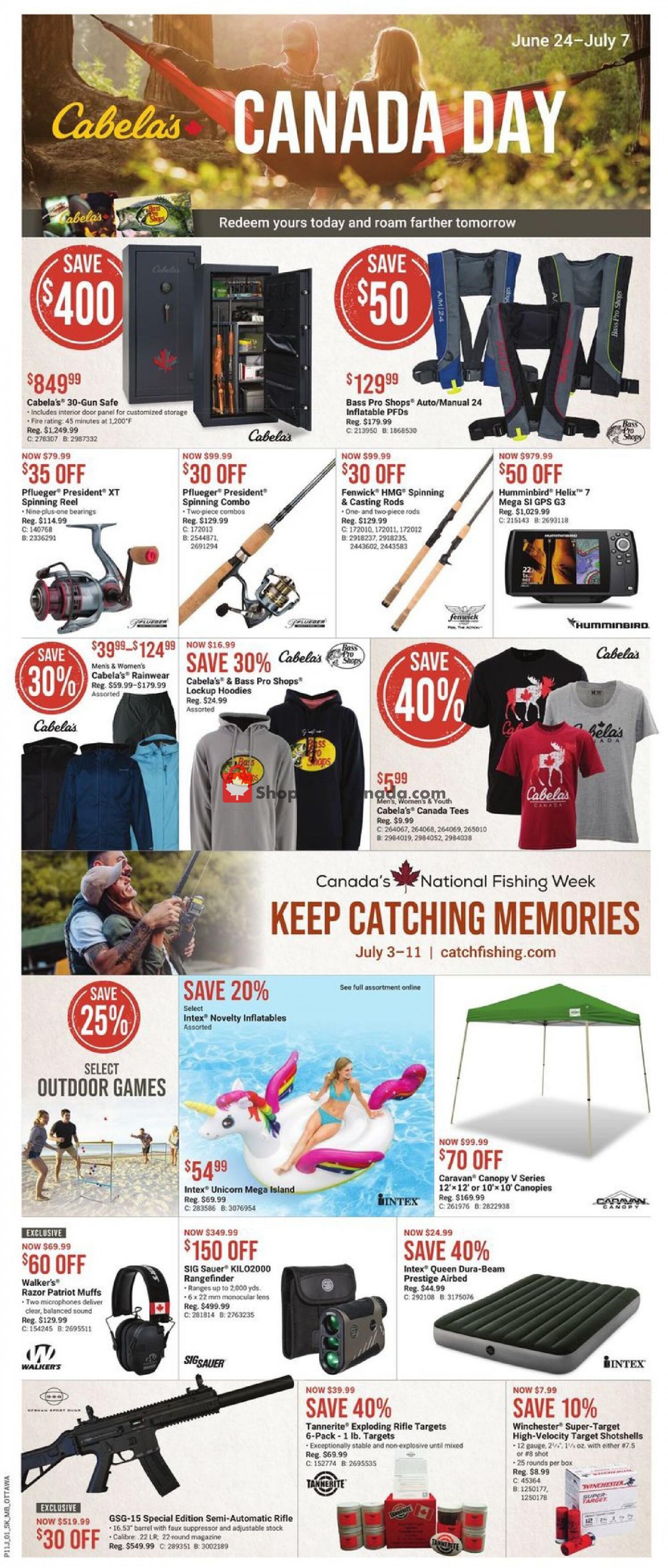 Cabela's Canada, flyer (Canada Day Sale) June 24 July 7, 2021