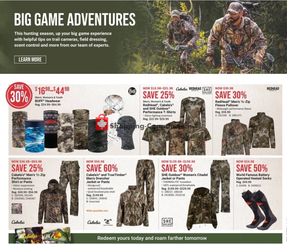 Cabela's Canada, flyer (Countdown to Christmas) December 7