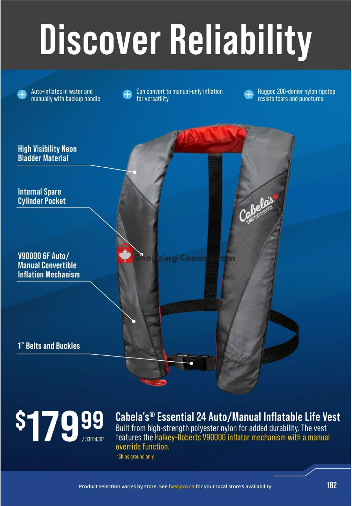Cabela's flyer from Saturday July 25, 2026 to Tuesday September 1, 2026 - page 182
