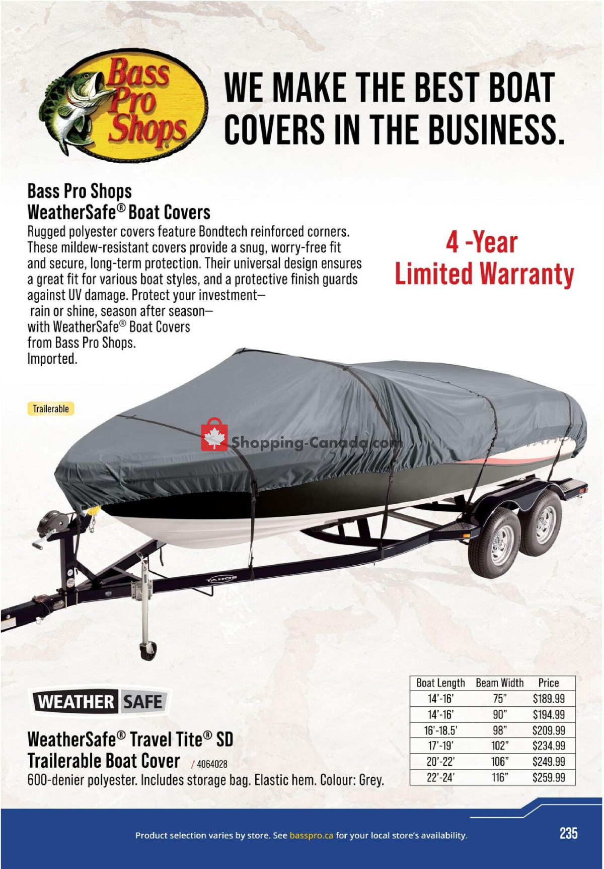 Cabela's flyer from Saturday July 25, 2026 to Tuesday September 1, 2026 - page 235