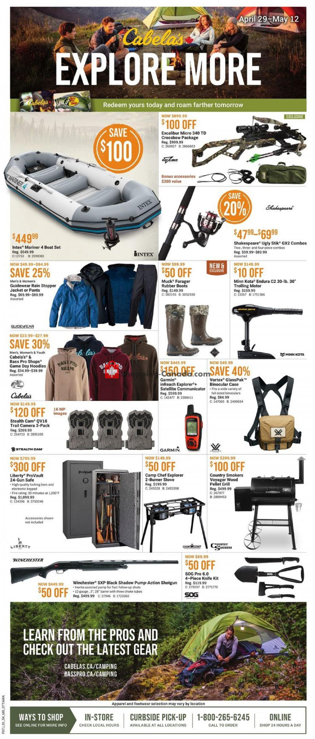 Cabela's flyer from Thursday April 29, 2021 to Wednesday May 12, 2021 - page 1