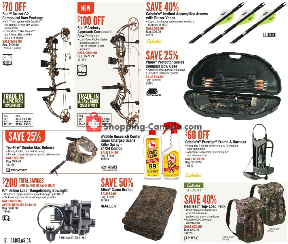 Cabela's flyer from Friday August 9, 2019 to Sunday August 25, 2019 - page 12