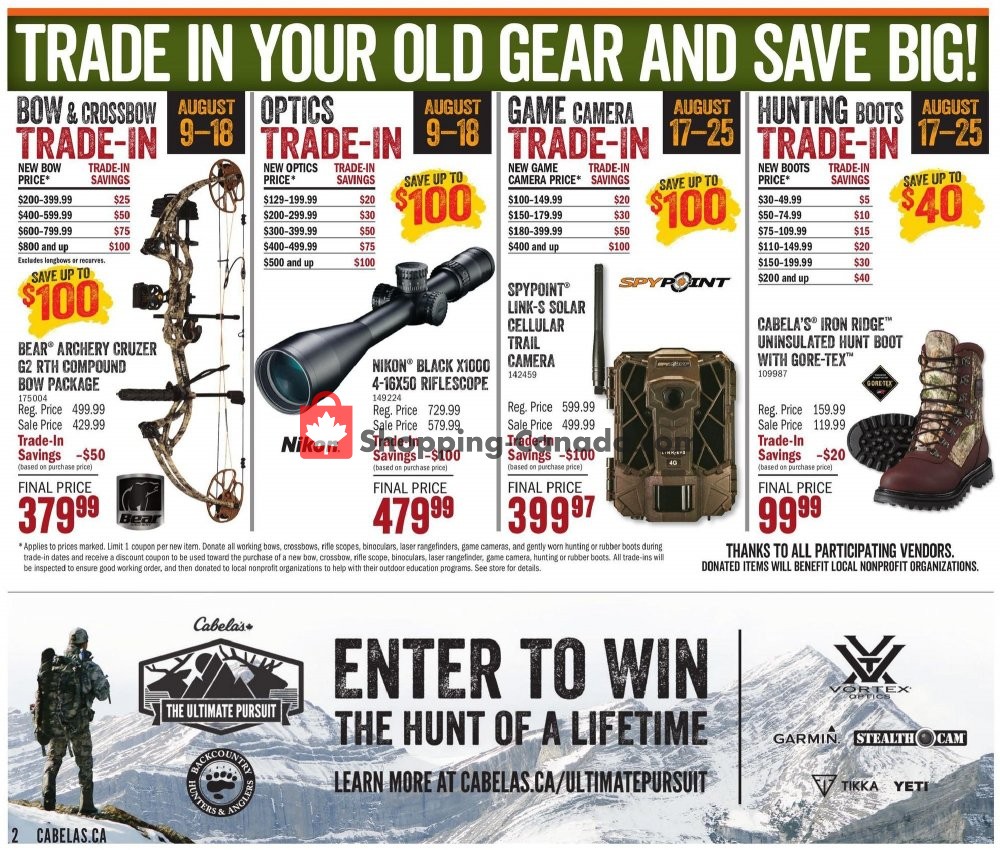 Cabela's flyer from Friday August 9, 2019 to Sunday August 25, 2019 - page 2