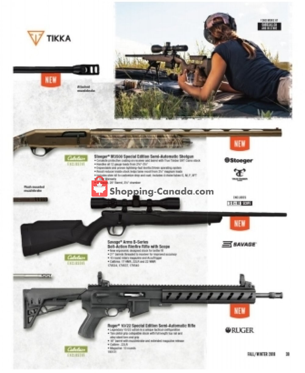 Cabela's flyer from Sunday September 23, 2018 to Monday December 31, 2018 - page 37