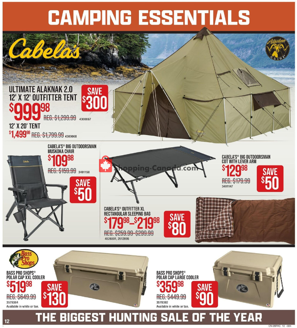 Cabela's flyer from Thursday August 6, 2026 to Wednesday August 26, 2026 - page 12