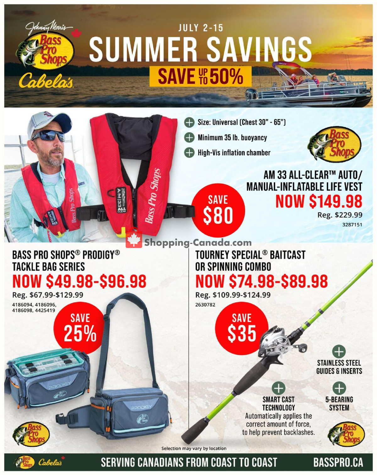 Cabela's flyer from Thursday July 2, 2026 to Wednesday July 15, 2026 - page 1