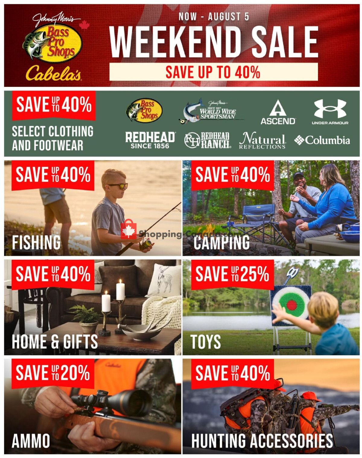 Cabela's flyer from Thursday July 30, 2026 to Monday August 3, 2026 - page 1