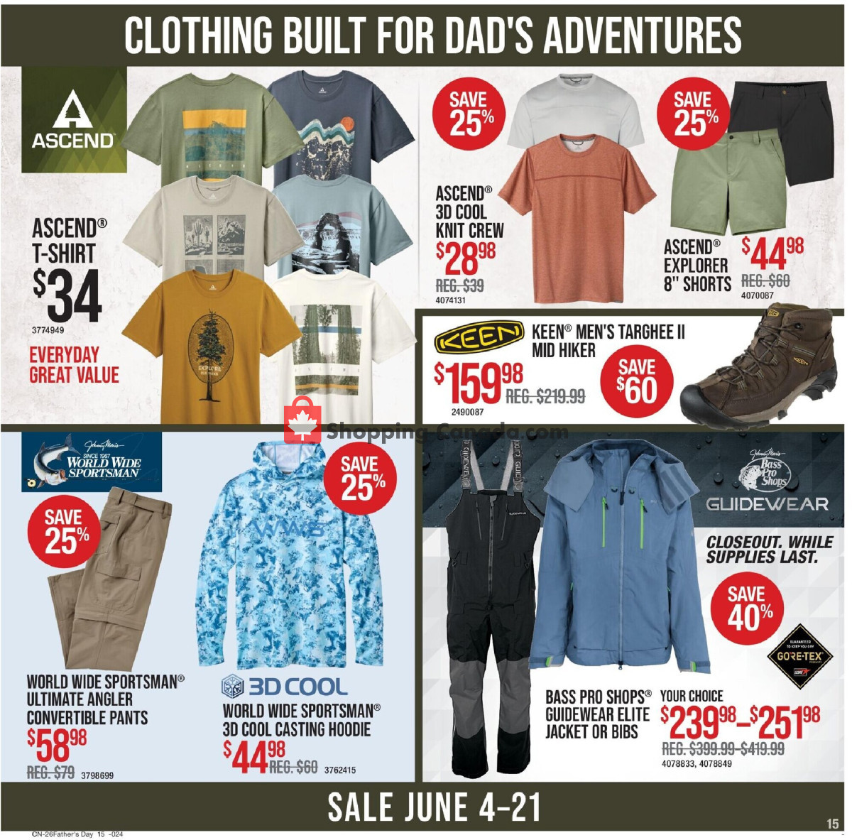 Cabela's flyer from Thursday June 4, 2026 to Sunday June 21, 2026 - page 15