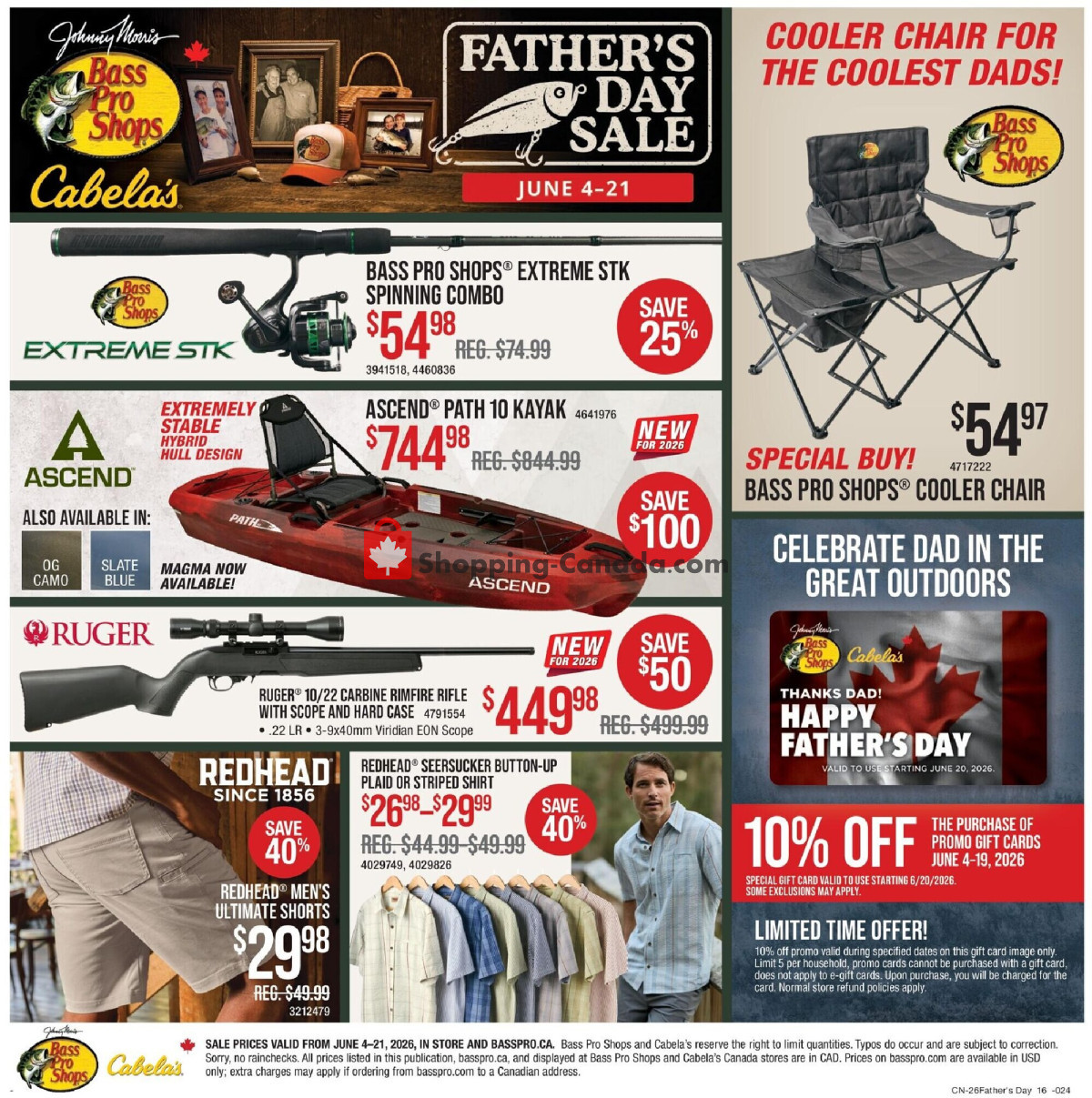 Cabela's flyer from Thursday June 4, 2026 to Sunday June 21, 2026 - page 16