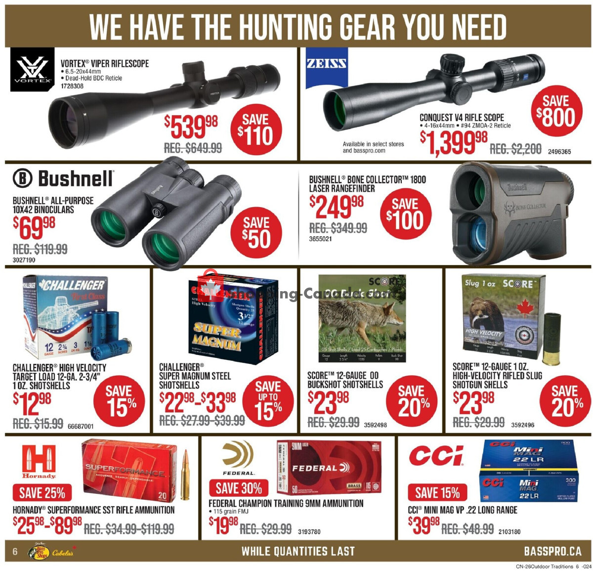 Cabela's flyer from Thursday September 24, 2026 to Wednesday October 7, 2026 - page 6