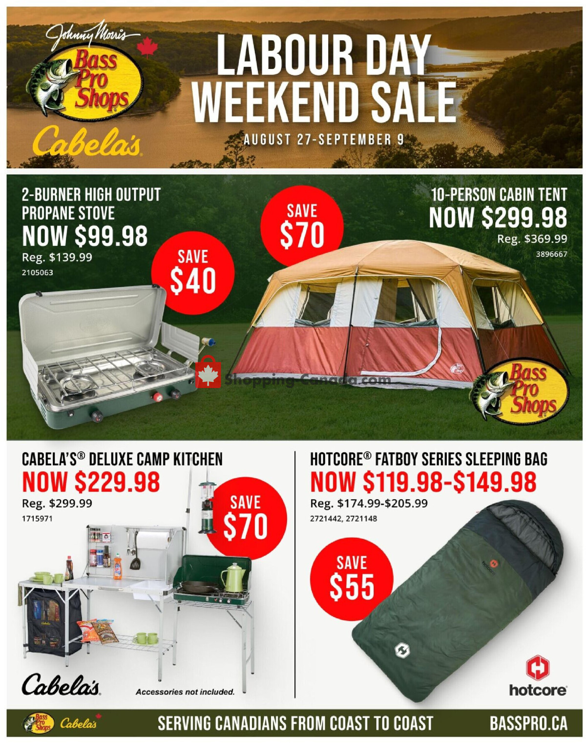Cabela's flyer from Friday September 4, 2026 to Wednesday September 9, 2026 - page 1