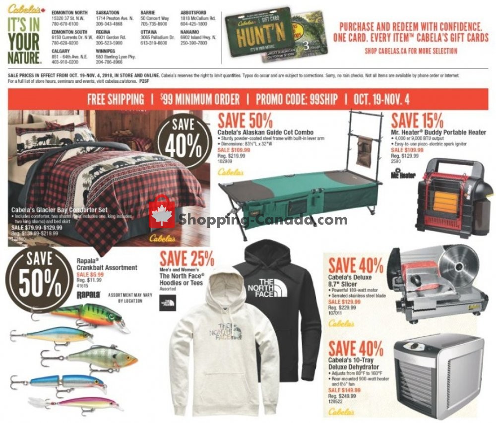 Cabela's flyer from Friday October 19, 2018 to Sunday November 4, 2018 - page 12
